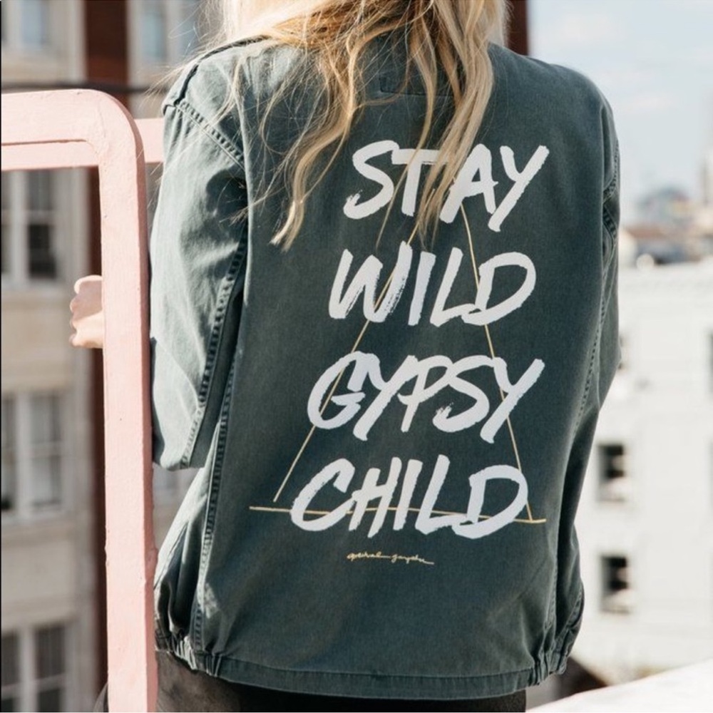 Stay Wild Gypsy Child Army Jacket Spiritual
Gangster - Picture 1 of 6